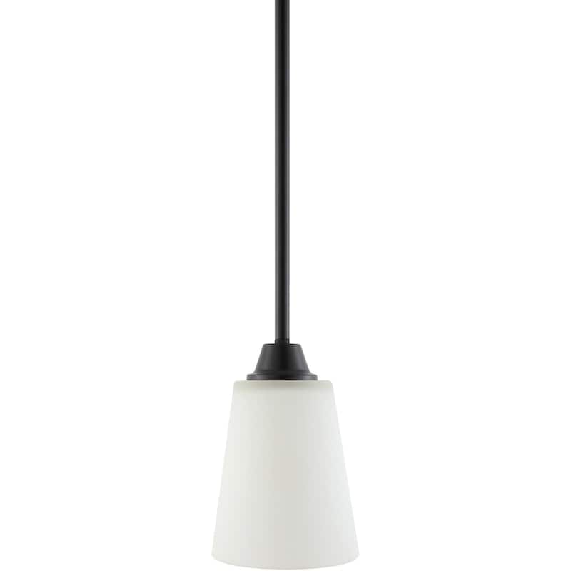 Livabliss Yueva Modern Pendant - 5"L x 5"W x 7"H - Black