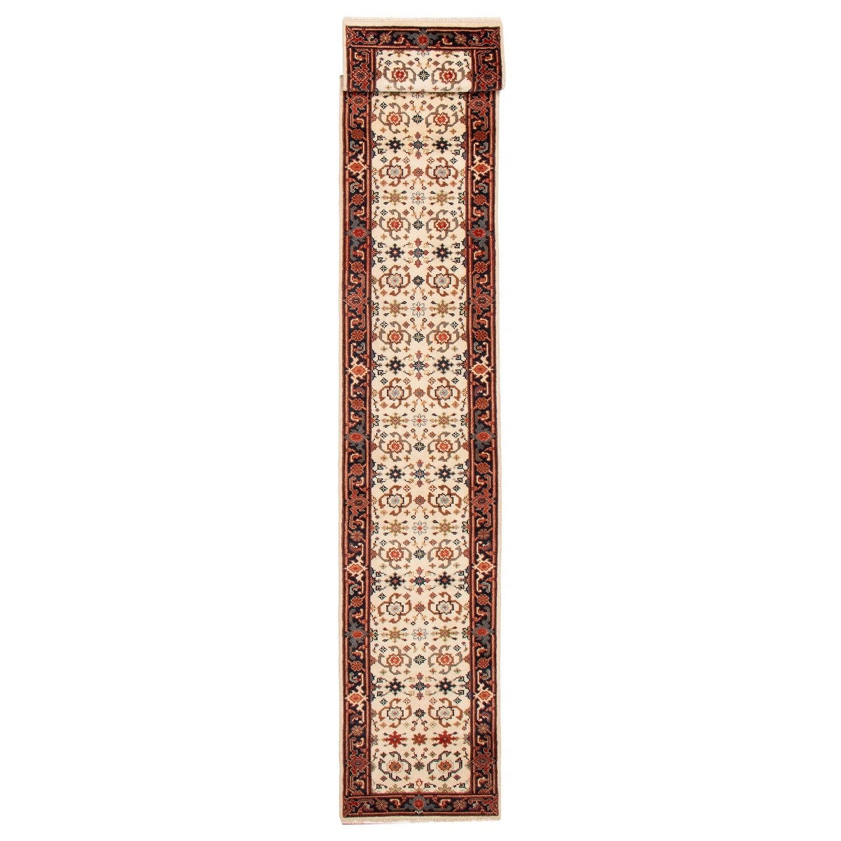 ECARPETGALLERY Hand-knotted Serapi Heritage Cream Wool Rug - 2'5 x 15'8