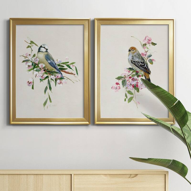 Spring Song Blue Bird Premium Framed Print - Ready to Hang - Multi-Color
