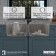 preview thumbnail 44 of 60, Karran Drop-In Quartz 34 in. 1-Hole 50/50 Double Bowl Kitchen Sink Kit