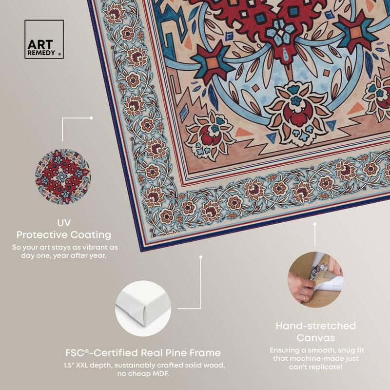 Ornamental bloom Canvas by Art Remedy, Gallery Wrapped