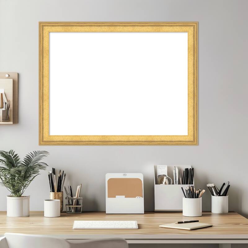 Owen Gold Framed Dry Erase Magnetic Board