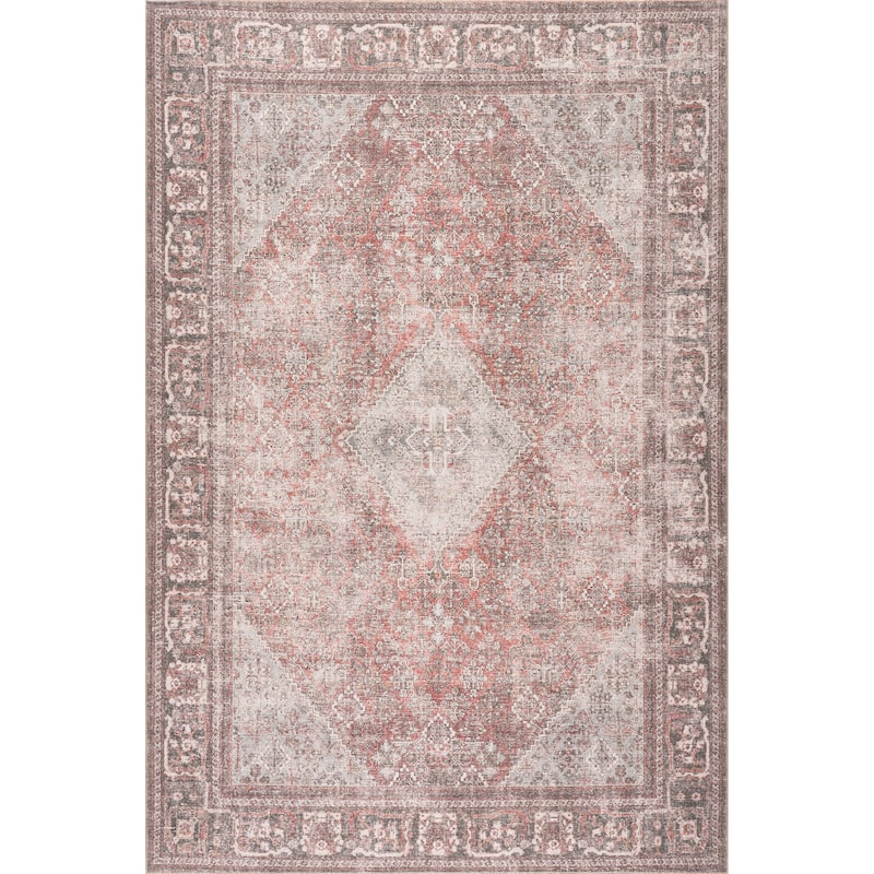 Nuloom Hillstone Collection Traditional Vintage Medallion Area Rug