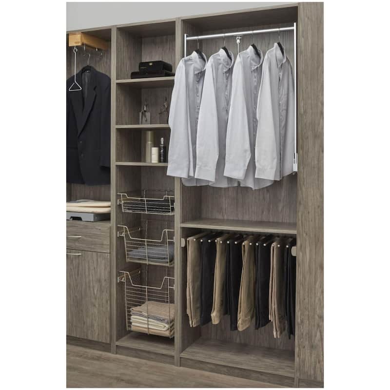 Rev-A-Shelf CPDR Series Adjustable 18 -48 Inch Pull-Down Closet Rod