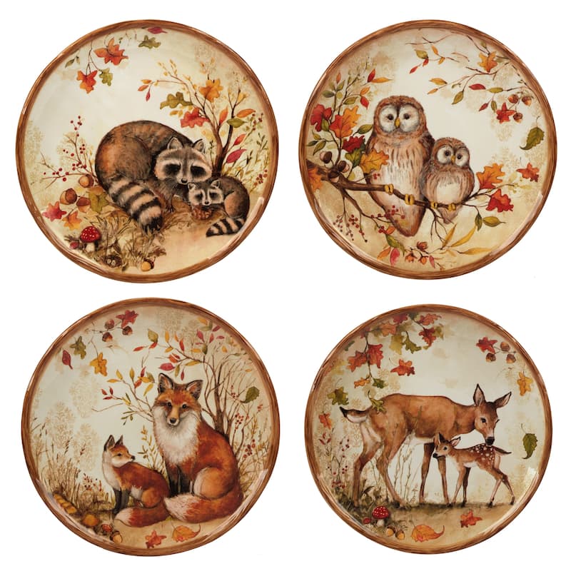 Certified International Pine Forest 16 pc Dinnerware Set, Service for 4