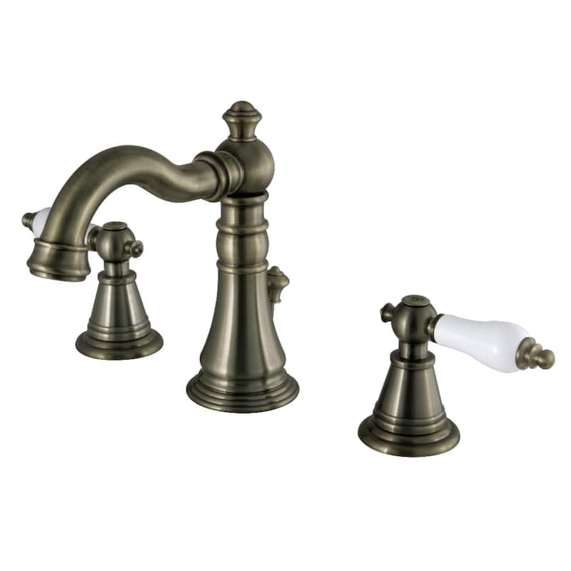 Kingston Brass English Classic 8 in. Widespread Bathroom Faucet - Antique Brass