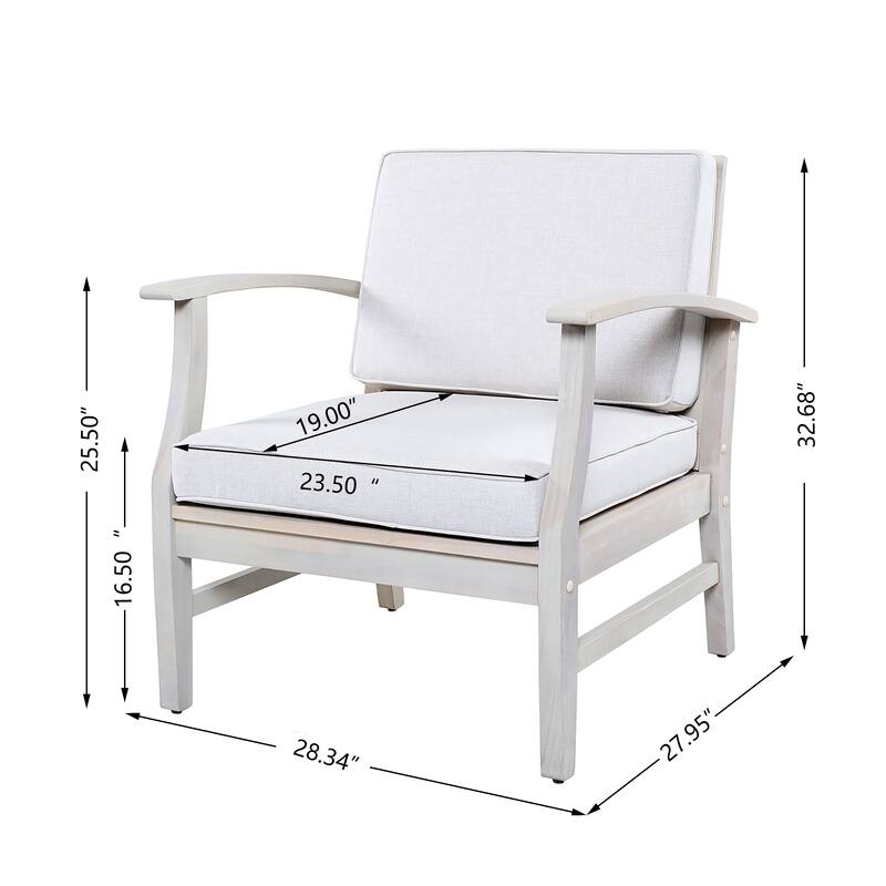 Christopher Knight Home Perla Acacia Wood Outdoor Club Chair