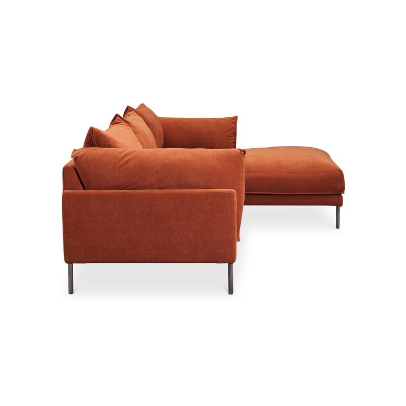 Aurelle Home Modern Deep Seat Chaise Sectional