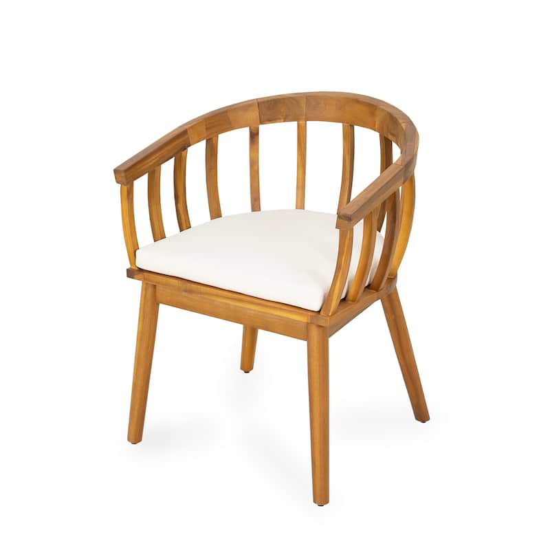 Christopher Knight Home-Rowan Outdoor Acacia Wood Dining Chair (Set of 2)