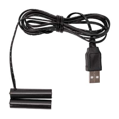 Battery Replacement Power Packs With Connector Black 58" Set of 3