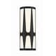 preview thumbnail 1 of 9, Crystorama Lighting Group ROY-802_LED Royston 18" Tall LED Wall Sconce Black