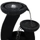 preview thumbnail 5 of 8, 28" Modern Cascading Bowls Solar Water Fountain with Battery & LED