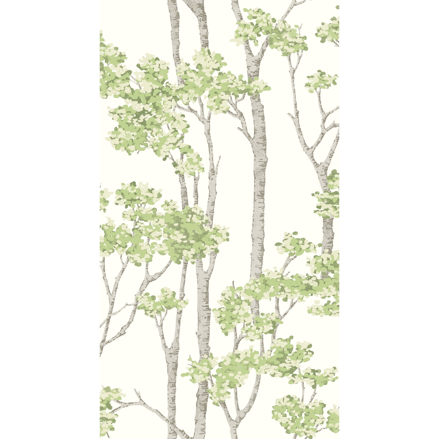 RoomMates Greey & Grey Birch Grove Peel and Stick Wallpaper