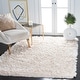 preview thumbnail 10 of 18, SAFAVIEH Handmade Paris Shag Danara 2.5-inch Thick Rug - Silver - 3' x 5'