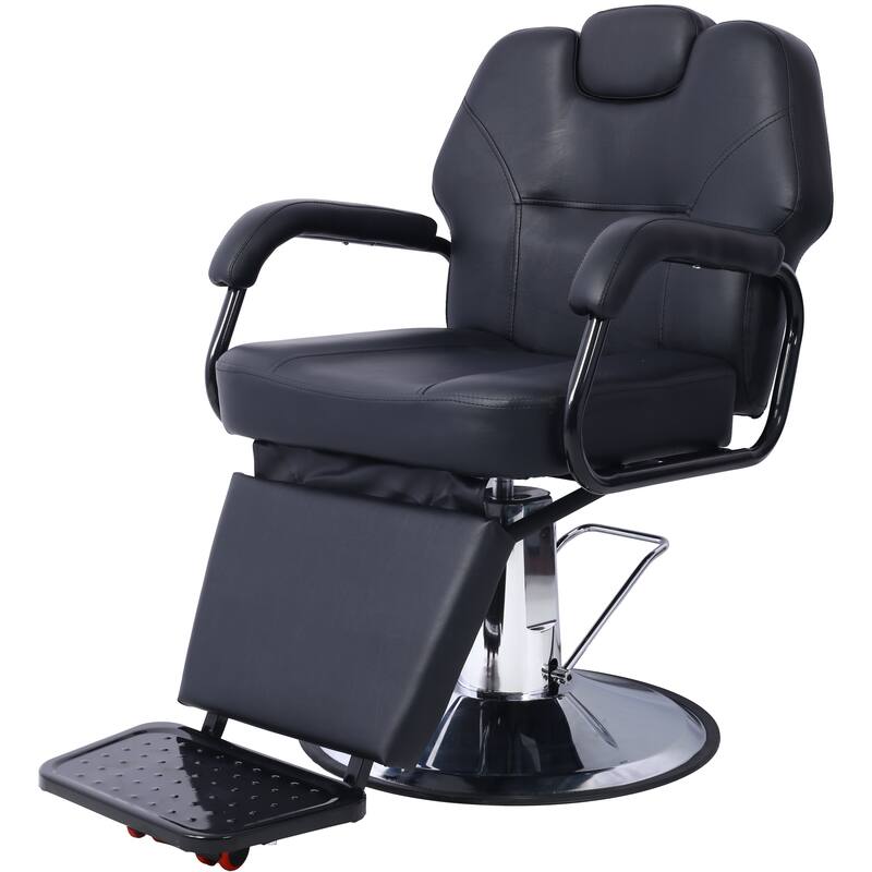 Artist hand Hair Barber Chair,Heavy Duty Hydraulic Spa Furniture Shampoo Reclining Extra Wider Seat Beauty Hair Salon Equipment