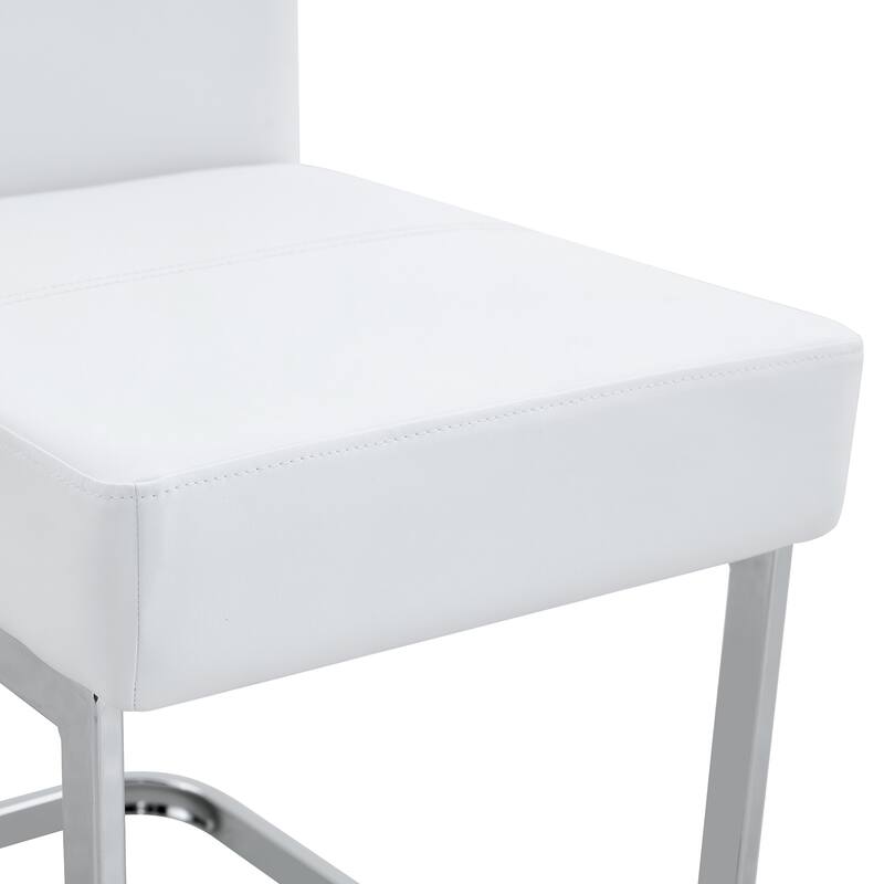 Set Of Four Thickened Pu Material Ergonomic Chairs