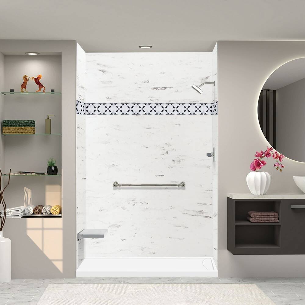 Transolid FSL6032R FSL-Series 60" x 32" Rectangular Shower Base with