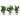 Artificial Plants In White Plastic Pot (Asstd) - Set of 3