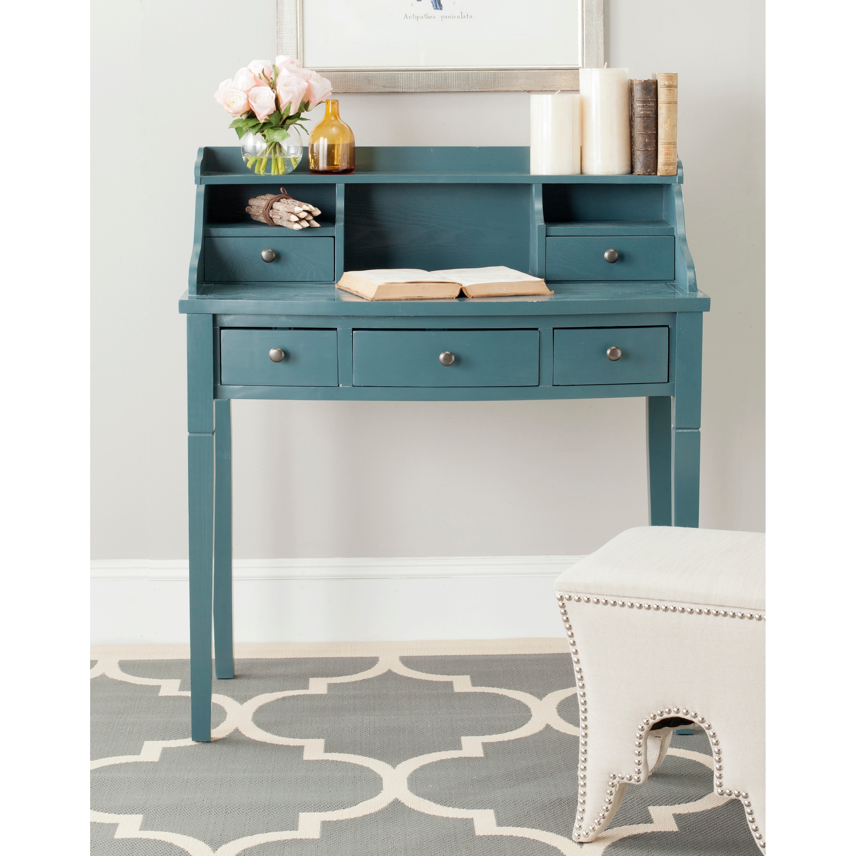Writing desk best sale blue
