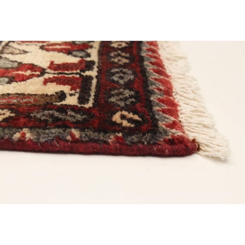 ECARPETGALLERY Hand-knotted Anadol Red Wool Rug - 3'2 x 9'3