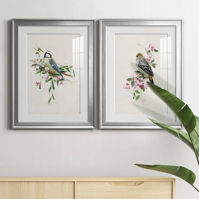 Spring Song Blue Bird Premium Framed Print - Ready to Hang
