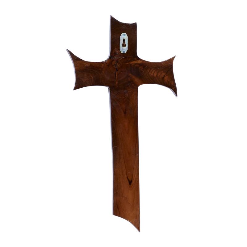Brown Teak Wood Eclectic Style Wall Decor