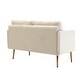 preview thumbnail 18 of 48, Polyester Upholstered Living Room loveseats sofa With Golden Legs