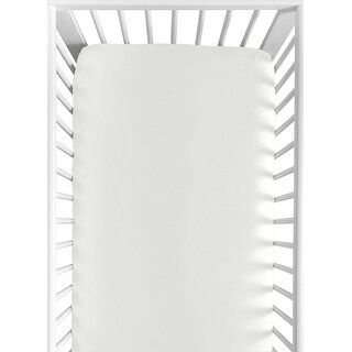 Solid Ivory Boy Girl Fitted Crib Sheet - Beige Off White for Boho Bohemian Woodland Farmhouse Botanical Floral Linen Collection