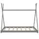 preview thumbnail 4 of 5, Twin Size House Platform Bed with Triangle Structure,Gray