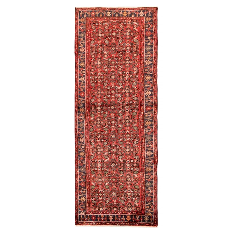 Andelz Red Rug 3'8" x 9'10" - 3'8 x 9'10 - Red - 3'8 x 9'10