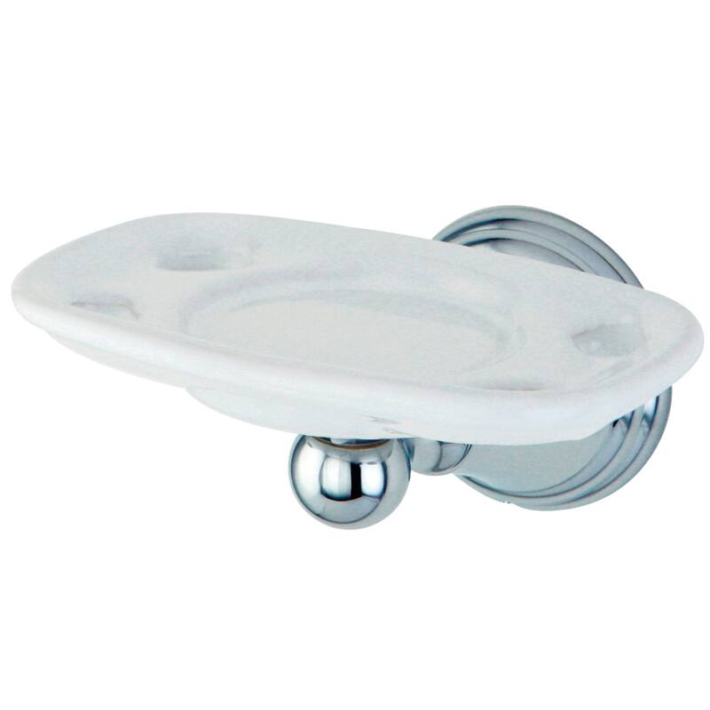 Governor Toothbrush and Tumbler Holder - Polished Chrome