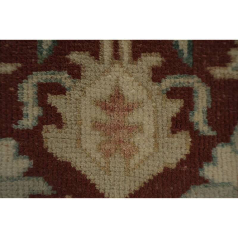 Hand Knotted Oriental 100% Wool Carpet Traditional All-Over Oranges & Rust Ziegler Area Rug - 3' 10'' X 2' 0''