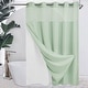 preview thumbnail 8 of 111, No Hook Waffle Weave Shower Curtain with Snap-in Liner