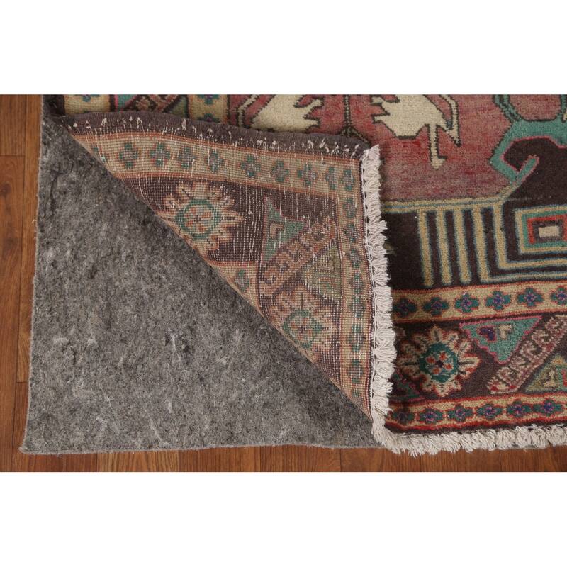 Over-Dyed Ardebil Persian Vintage Area Rug Handmade Wool Carpet - 4'10" x 9'7"
