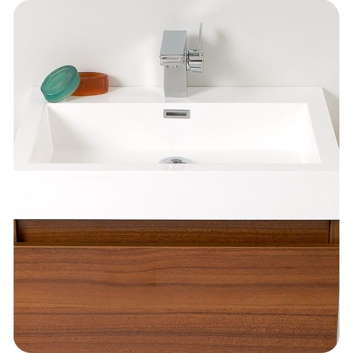 Fresca Nano 23-3/8" Wall Mounted / Floating MDF Vanity With