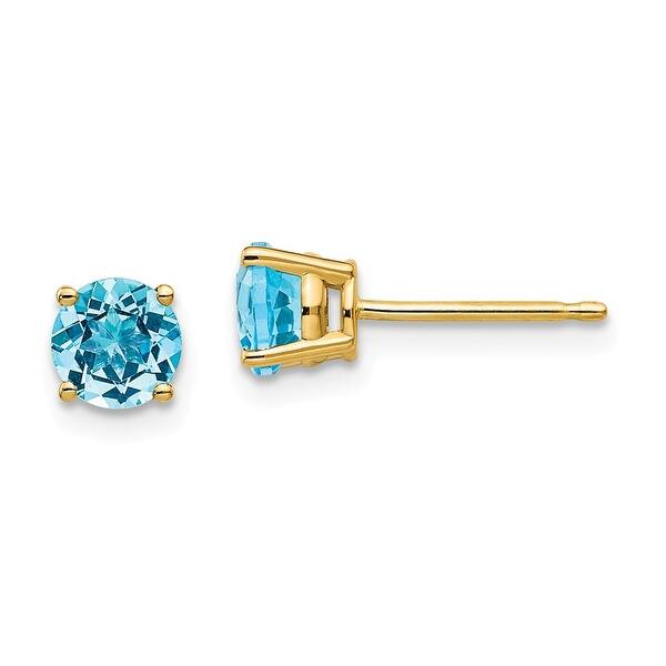 14Kt Yellow Gold Mystic Topaz 6mm Heart Shape Bezel Stud Earrings 14Kt Yellow Gold Mystic Topaz 6mm Heart Shape Bezel Stud Earrings