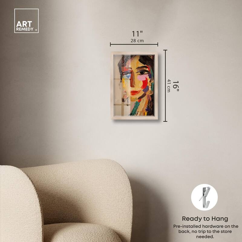 Colorful Expression II Shadowbox by Art Remedy