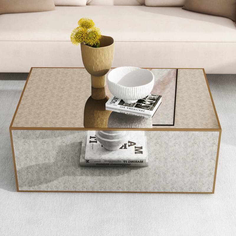 Modern Rectangular Coffee Table - 47IN