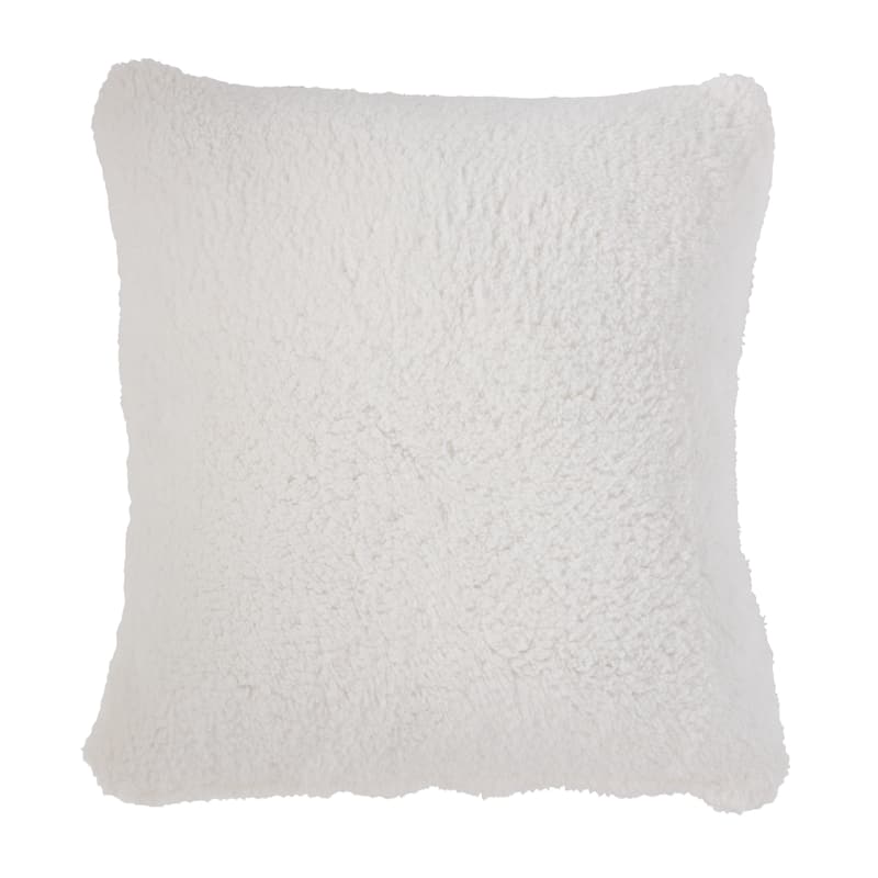 Cozy Sherpa Throw Pillow Cover