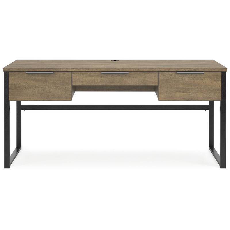Signature Design by Ashley Montia Light Brown 67" Home Office Desk