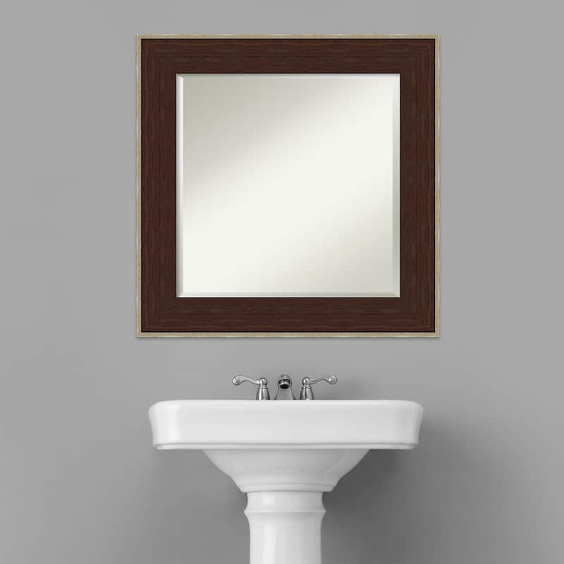 Beveled Bathroom Wall Mirror - William Frame