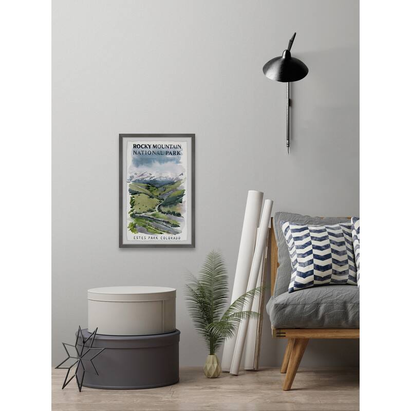'Estes Park, Colorado' Framed Painting Print