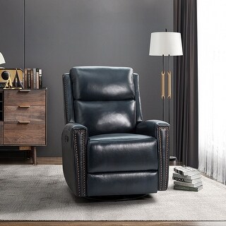Black leather swivel rocker recliner shop