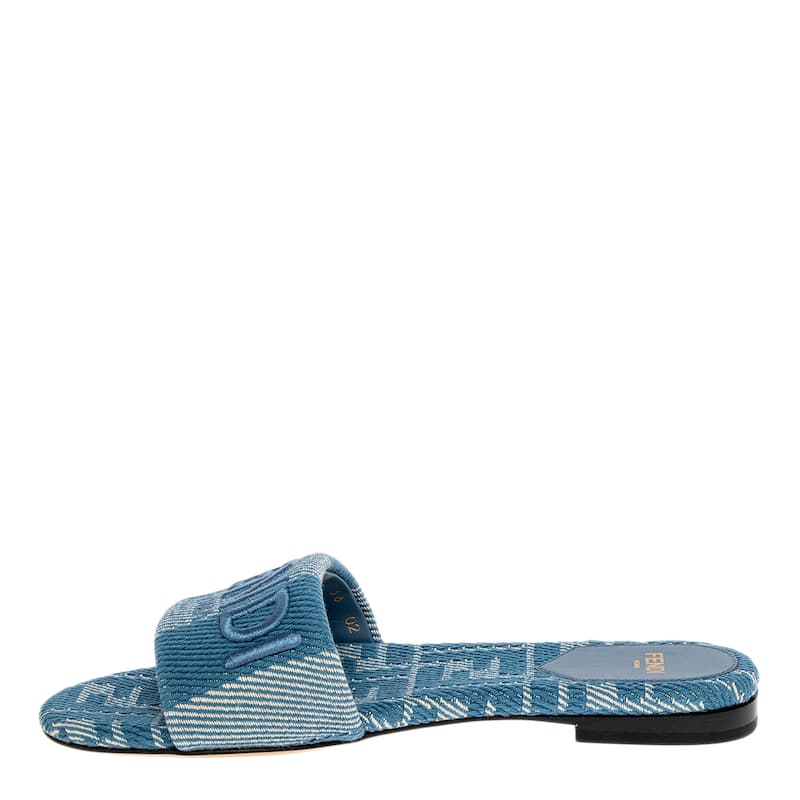 Fendi Sunshine Denim-effect Slides