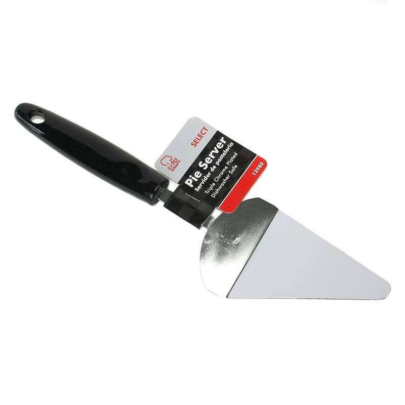 Chef Craft Stainless Steel Cake / Pie Server with Plastic Handle