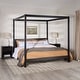 preview thumbnail 5 of 35, Walker Edison Minimalist Canopy King Bedframe