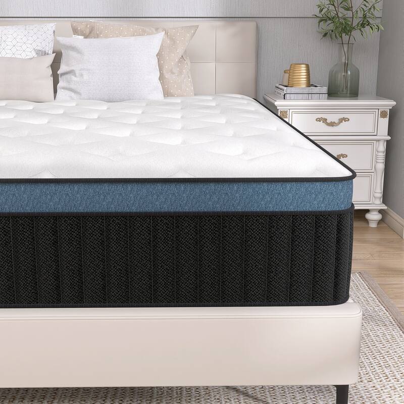 12 Inch Pillow Top Medium Firm Memory Foam Hybird Mattress in a Box