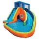 Banzai Sidewinder Falls Inflatable Kiddie Pool with Slides & Cannons (6 ...