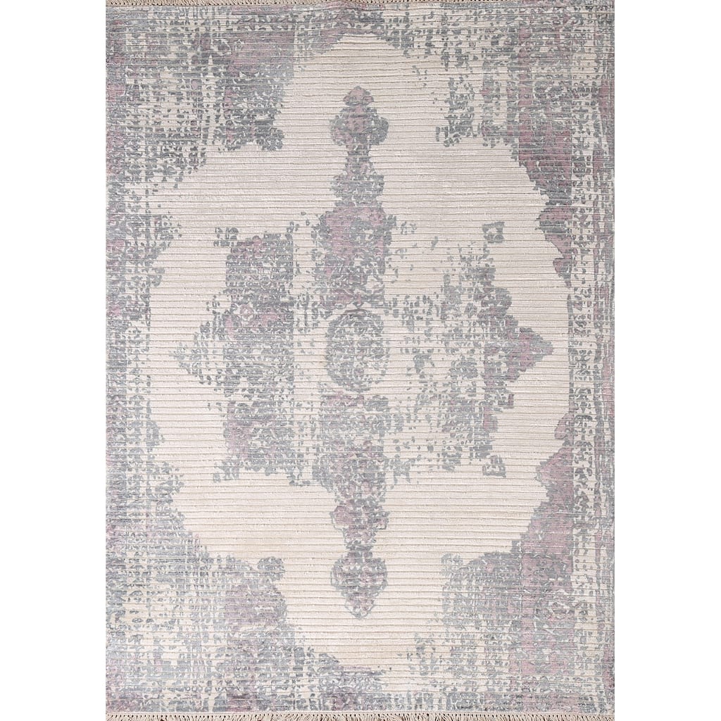 Moder / Abstract Accent Rug Handmade Wool Carpet - 3'11"x 5'10"
