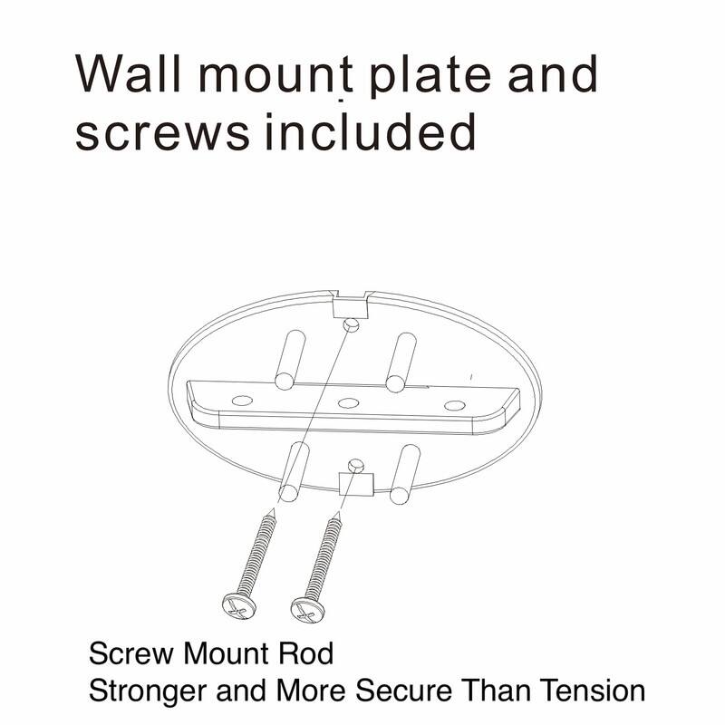 Utopia Alley Rustproof Wall Mounted Aluminum Double Curved Shower Curtain Rod, Adjustable Double Shower Rod from 45" to 72"